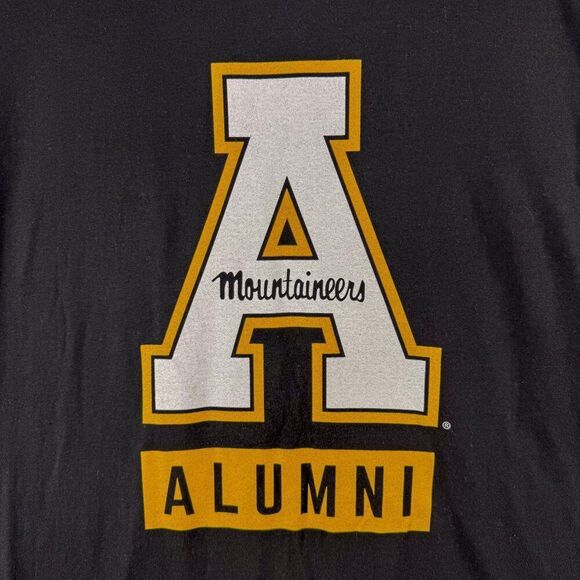 NEW App State Mountaineers Alumni Shirt Mens‎ XL Black Tee Appalachian Boone NWT - Picture 6 of 11